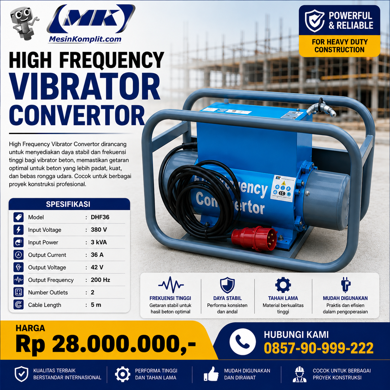 Vibrator Beton Frekuensi ...